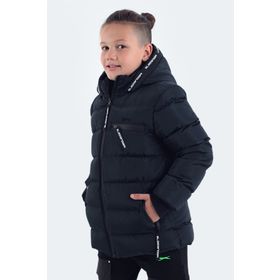 Slazenger ST21JC009-400 Captain Lacivert Erkek Çocuk Mont