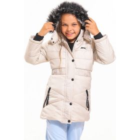 Slazenger ST21JC018 7 Yaş Bej Candy Kız Çocuk Mont&Kaban