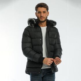 Slazenger ST21JE011-500 Harshall Siyah Erkek Mont