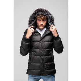Slazenger ST21JE011-500 Harshall Siyah Erkek Mont