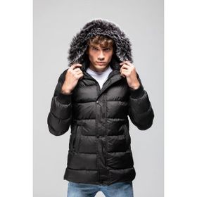 Slazenger ST21JE011-500 Harshall Siyah Erkek Mont