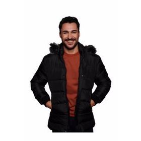 Slazenger ST21JE011 Harshal Erkek Siyah Mont