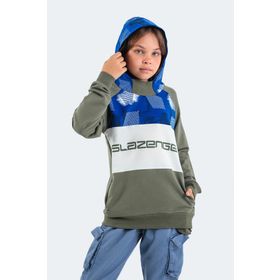 Slazenger ST22WC036 Dragıca Haki Çocuk Sweatshirt