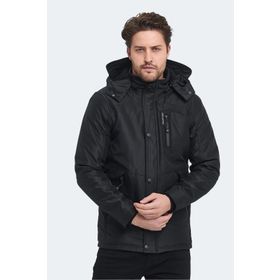Slazenger ST23JE009 Hankin Siyah Erkek Mont