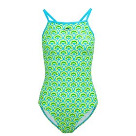 Slazenger Tie Back LD43 Yeşil / Sarı Kadın Mayo