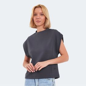 Slazenger Vıncenza Koyu Gri Kadın T-shirt