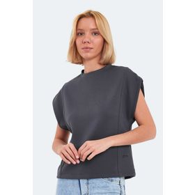Slazenger Vıncenza Koyu Gri Kadın T-shirt