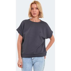 Slazenger Vinko Koyu Gri Kadın T-shirt