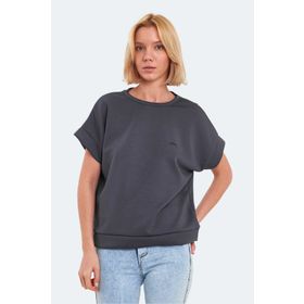 Slazenger Vinko Koyu Gri Kadın T-shirt