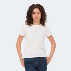 Slazenger Viraj Ekru Kadın T-shirt