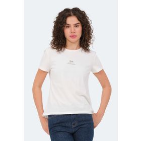 Slazenger Viraj Ekru Kadın T-shirt