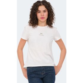 Slazenger Viraj Ekru Kadın T-shirt