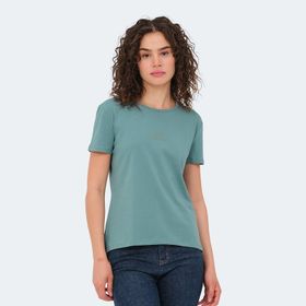 Slazenger Viraj Su Yeşili Kadın T-shirt