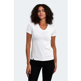 Slazenger Vivek Beyaz Kadın T-shirt
