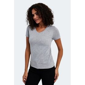 Slazenger Vivek Gri Kadın T-shirt