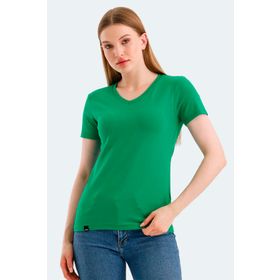 Slazenger Vivek Yeşil Kadın T-shirt