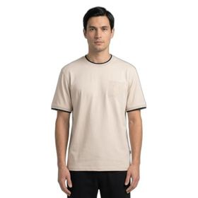 Slazenger ZAVIER Erkek Pamuklu Bej Tişört