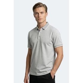 Slazenger ZERU Erkek Polo Yaka Gri Tişört
