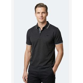 Slazenger ZERU Erkek Polo Yaka Siyah Tişört