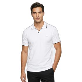 Slazenger Zıther Erkek Polo Yaka Beyaz Tişört