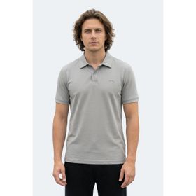 Slazenger ZODIACS Erkek Polo Yaka Gri Tişört