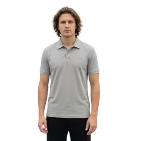 Slazenger ZODIACS Erkek Polo Yaka Gri Tişört
