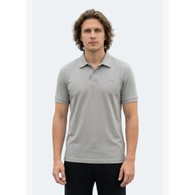 Slazenger ZODIACS Erkek Polo Yaka Gri Tişört