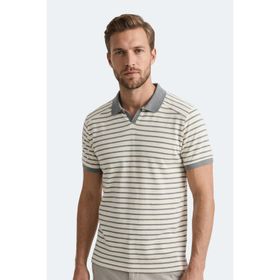 Slazenger ZOLL Erkek Polo Yaka Beyaz/Gri Tişört