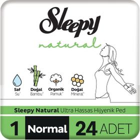 Sleepy 1 Natural Ultra Hassas 24'li Normal Hijyenik Ped
