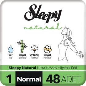 Sleepy 1 Natural Ultra Hassas 48'li Normal Hijyenik Ped