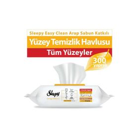 Sleepy 100'lü Easy Clean Arap Sabunu Katkılı Yüzey Temizlik Havlusu