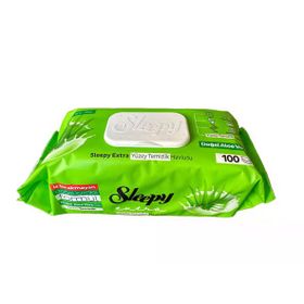 Sleepy 100'lü Extra Doğal Aloe Vera Özü Yüzey Temizlik Havlusu