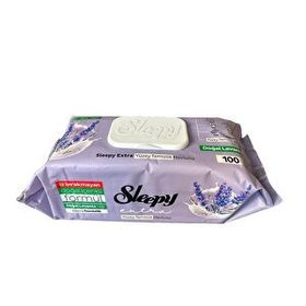 Sleepy 100'lü Extra Doğal Lavanta Yağı Yüzey Temizlik Havlusu