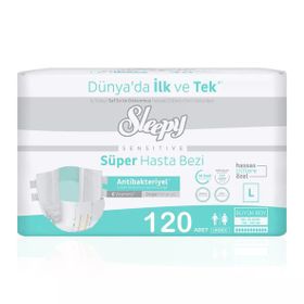 Sleepy 120 Adet Belbantlı Large Hasta Bezi