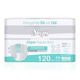Sleepy 120 Adet Belbantlı Large Hasta Bezi