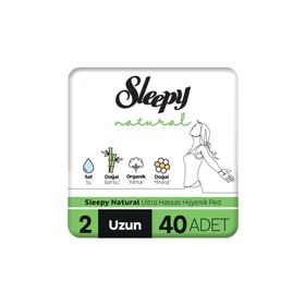 Sleepy 2 Natural Ultra Hassas 40'lı Uzun Hijyenik Ped