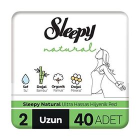 Sleepy 2 Natural Ultra Hassas 40'lı Uzun Hijyenik Ped