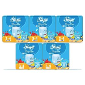 Sleepy 3-4 Numara 100 Adet Mayo Bebek Bezi