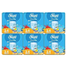 Sleepy 3-4 Numara 120 Adet Mayo Bebek Bezi