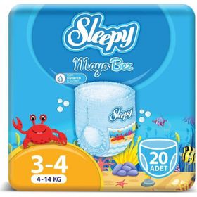 Sleepy 3-4 Numara 20 Adet Mayo Bebek Bezi