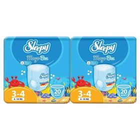 Sleepy 3-4 Numara 40 Adet Mayo Bebek Bezi