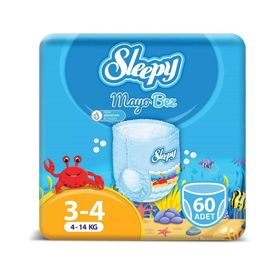 Sleepy 3-4 Numara 60 Adet Mayo Bebek Bezi