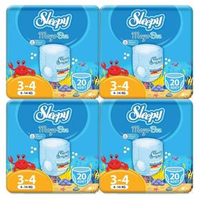 Sleepy 3-4 Numara 80 Adet Mayo Bebek Bezi