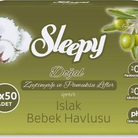 Sleepy 3x50 Adet Zeytinyağlı Islak Mendil