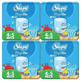 Sleepy 4-5 Numara 68 Adet Mayo Bebek Bezi