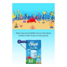 Sleepy 4-5 Numara 85 Adet Mayo Bebek Bezi