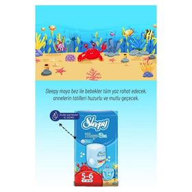 Sleepy 5-6 Numara 70 Adet Mayo Bebek Bezi
