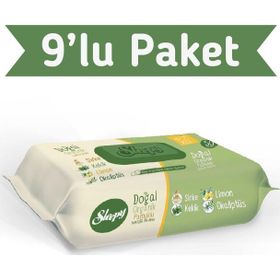 Sleepy 50'li 9 Paket Doğal Organik Pamuklu Temizlik Havlusu