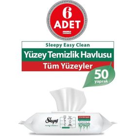 Sleepy 50'li Easy Clean Yüzey Temizlik Havlusu (12 adet)