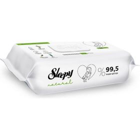 Sleepy 60'lı Natural Yenidoğan Islak Bebek Bakım Havlusu (12 adet)